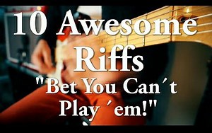 10个很棒的riff，第一个高能！