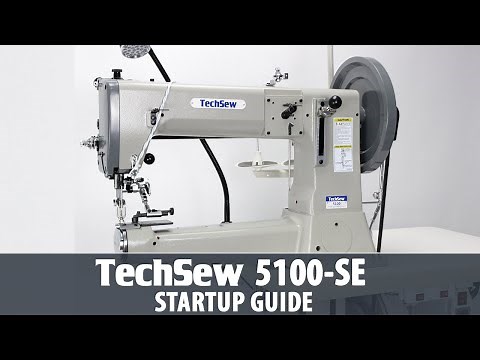 Techsew 5100-SE Industrial Sewing Machine Startup Guide