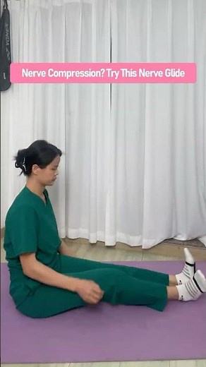 Nerve Compression Relief Exercise｜1 Minute Sciatic Nerve Gliding You Can Do Sitting