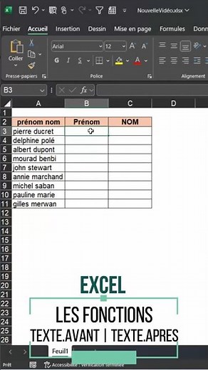 Excel Functions Text.Before(), Text.After