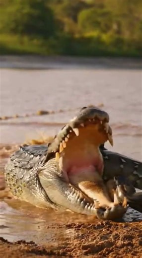 Snake vs. Croc but it’s a WWE match 🔔🥊#shorts #natureismetal