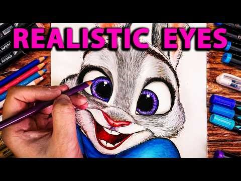 I Created Hyperrealistic Judy Hopps Portrait | Alcohol Marker Timelapse