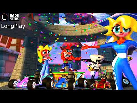 PS1 - Crash Team Racing - LongPlay [4K:60FPS Interpolated] (WideScreen and pgxp) 🔴