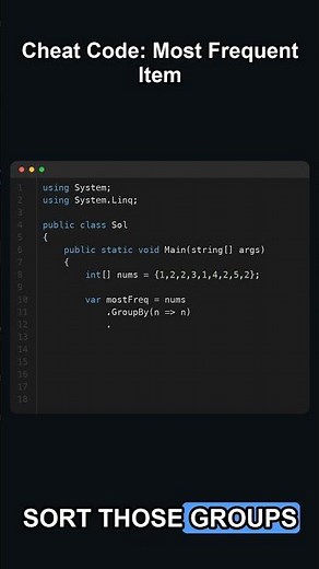 C# LINQ is basically a cheat code 🤫