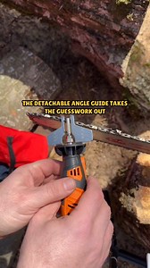 9.4K views · 18 reactions | Sharpen your chainsaw fast & pain-free with a Sharp Pebble Cordless Chainsaw Sharpener!  Say goodbye to hand-files and hello to effortless cuts, every time. Tame the beast - sharpen like a pro, without breaking a sweat. | Sharp Pebble | Facebook