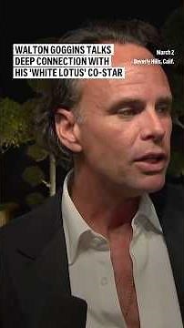 Walton Goggins talks deep connection with his 'White Lotus' co-star