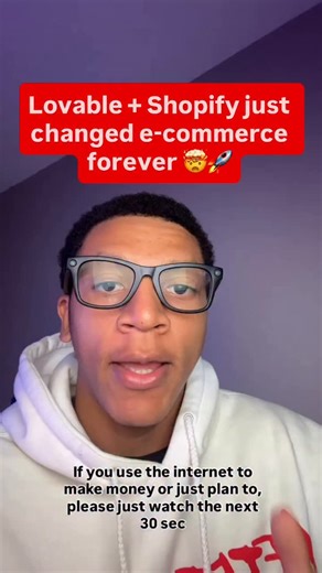 Rone | AI Consultant | Lovable just integrated with Shopify… E-commerce will never be the same 😳 #ai #openai #lovable #chatgpt5 #shopify | Instagram