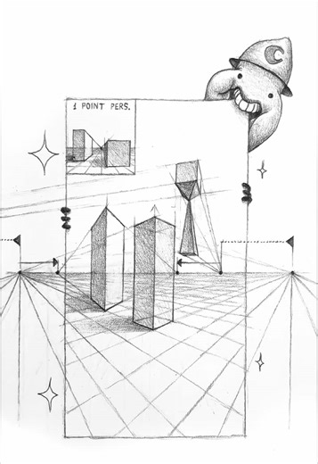 How To Draw In Two Point Perspective ✌️ #art #drawing #foryou | Draw