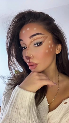 bambii 🦌 #deermakeup #halloweenmakeup #disney