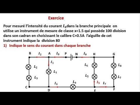 courant électrique continu exercices corrigés tronc commun