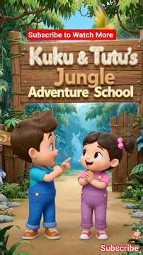 Jungle Adventure School 🌴 Kuku Tutu Find Magic Compass #viralvideo #viral #trending #trendingshorts