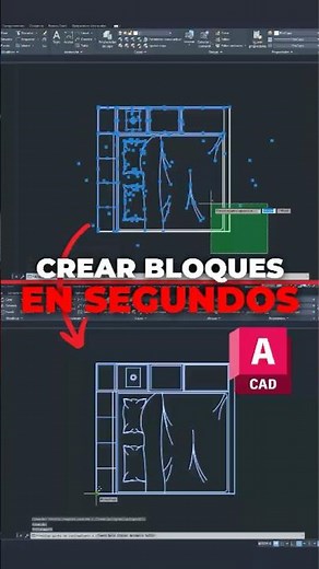 How to create BLOCKS in AutoCAD in SECONDS