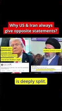 Why US Iran always give contradictory statements - US Iran War Updates