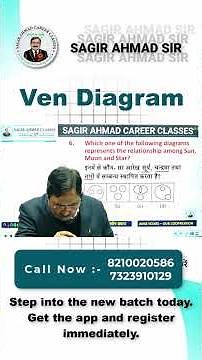 Venn Diagram Data Based Question Solve | Reasoning by Sagir Ahmad Sir