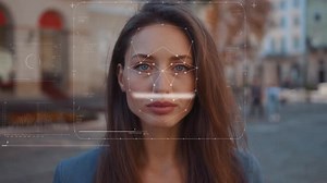Future Face Detection Technological 3d Scanning Biometric Facial Recognition Face Id Technological