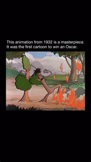 Purely History on Instagram: "Disney’s “Flowers and Trees,” released in 1932, marked a turning point in film history as the first animated short to win an Academy Award. It earned the very first Oscar for Best Animated Short Subject, proving that animation could stand alongside live action cinema as a serious artistic medium rather than a simple novelty. What made the achievement even more remarkable was its use of full color Technicolor at a time when most cartoons were still black and white. T
