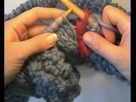 HOW TO KNIT A CHUNKY ARAN COWL - Raspberry & aran stitch combination worked in the round.