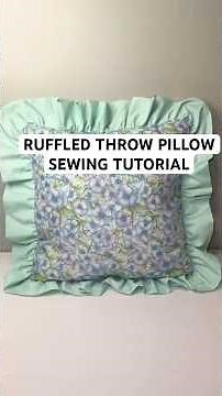 Ruffled Throw Pillow Sewing Tutorial