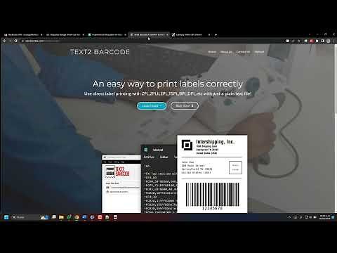 Tutorial para imprimir etiquetas desde goolge sheet, excel, csv con formato ZPL y text2 barcode