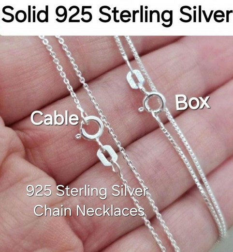 Sterling Silver Cable Chain Necklace: Thin, Dainty .925 Silver - Etsy