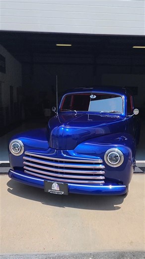 2.2K views · 120 reactions | If Papa Smurf built a custom hot rod. This 1946 Ford Tudor 2-Door Sedan Custom is bad to the bone! Stay tuned... #barrettjackson #Ford #Tudor #fordtudor #hotrod #fordcustom #customford #ledsled #restomod #musclecar #americanmuscle #smurf #papasmurf #custom | MS Classic Cars | Facebook