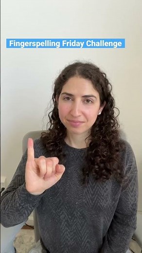 ASL Fingerspelling Friday Receptive practice