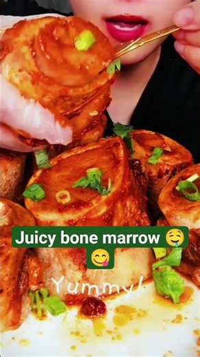 ASMR SPICY DELICIOUS BONE MARROW MUKBANG | EATING SOUNDS ASMR#shorts#asmr#mukbang