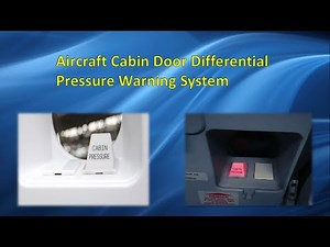 The purpose of aircraft door cabin differential pressure warning light in commercial aircraft.