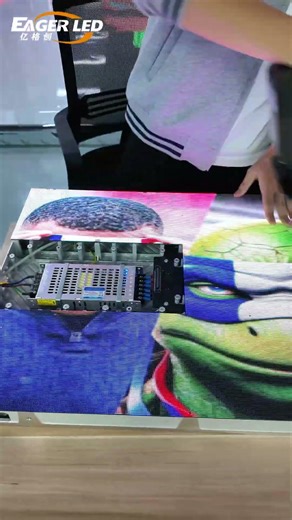 EA640H1 Indoor Front Service LED Wall. #eagerled #leddisplay #ledscreen #rentalleddisplay #ledwall