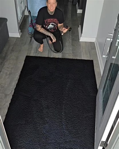 Tired of muddy paw prints tracking through your house? 🐾😩 Muddy Mat is the ultra-absorbent solution! Traps dirt and water instantly, keeping your floors clean. | Muddy Mat