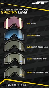 5.9K views · 61 reactions | Grab your new JT lenses in pink mirror, blue fade or smoke! Available at jtpaintball.com | JT Paintball | Facebook