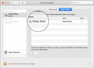 Startup Apps Mac Setting