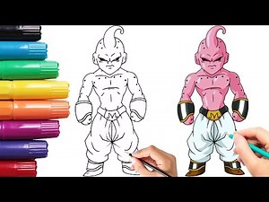 How to Draw Kid Buu | Dragon Ball Z