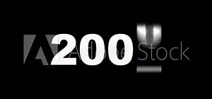 Scrolling Year Counter Animation from 2000 to 2025, Time Passing