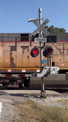 Northbound Z train passing main st in the ghost town of Valmeyer Illinois