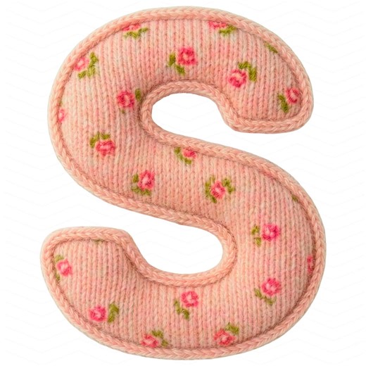 Floral Yarn Alphabet PNG A-Z, Pink Knit Letter Set, Floral Knit Alphabet Clipart, Cottagecore Letters, Scrapbook, Sublimation Alphabet - Etsy