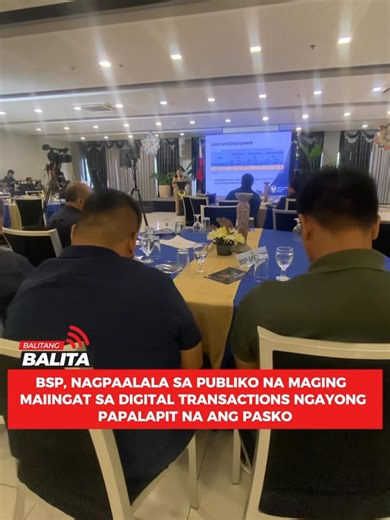 Muling iginiit ng BSP ang kahalagahan ng seguridad sa digital transactions lalo na ngayong Kapaskuhan o season of giving. Ayon sa ahensya, dapat tiyaking ligtas ang bawat online purchase upang maiwasan ang banta ng digital fraud. Ang detalye sa Balitang Balita ni Jenifer Salenga | Balitang-Balita