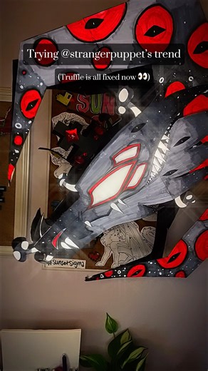 Scary Dragon Puppet Trend #paperart #papercrafts #shorts #trending #viral #foryou #dragonpuppets