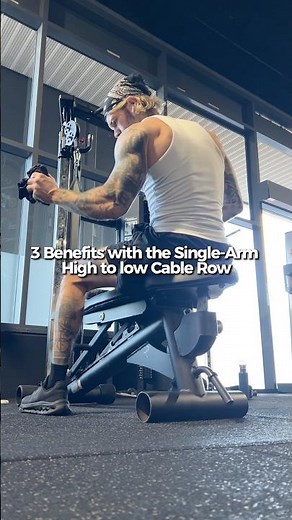 3 Benefits with the Single-Arm High to low Cable Row 🔥💪🏾