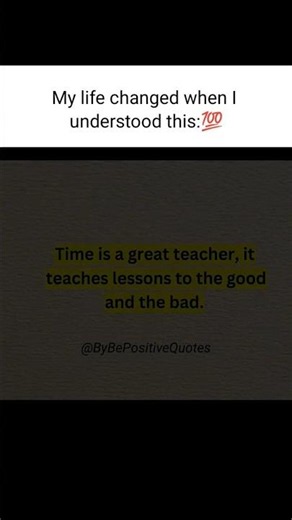 Time is the great teacher 🔥💯 #shorts #dailyquotes