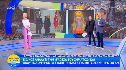 Ειδικός αναλύει τη "γλώσσα του σώματος" για Μητσοτάκη - Ερντογάν - Καλημέρα Ελλάδα - 13/02/2026