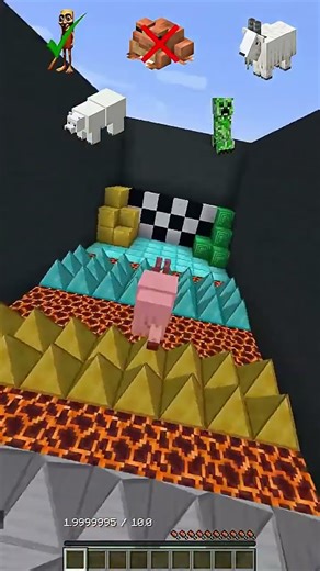 Spike Jump Madness! #minecraft #shorts #short