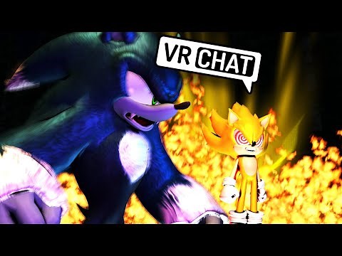 SONIC WEREHOG VS FLEETWAY SUPER SONIC IN VR CHAT