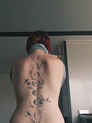 Joining this trend!! #foryoupage #backtattoo #tattoo #tattoos #whimsical