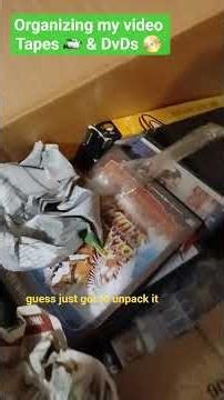 Organizing DVD 📀 & VHS 📼 | Moving Vlog | Organization | Livingroom