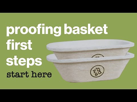 How to season a new bread proofing basket