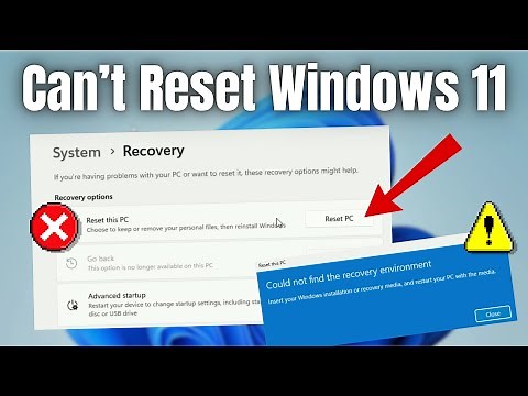 How to Fix "Reset This PC" Not Working in Windows 11