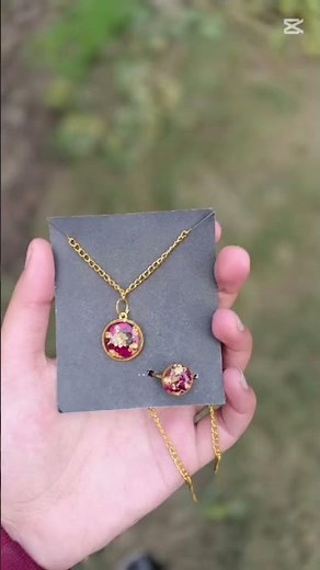 resin locket & finger ring☺️