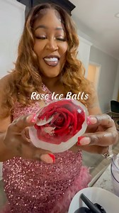7.9K views · 1.9K reactions | I love all things pretty. These rose ice balls made my wine set up even prettierthese roses looked and felt real! Find these in my amazon storefront under “Valentine’s Day” #valentinesday #valentines #roses | Rekina Brinkley | Facebook
