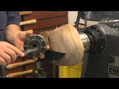 Turning a Tenon on a Small Walnut Bowl in HD - Woodturning How-To